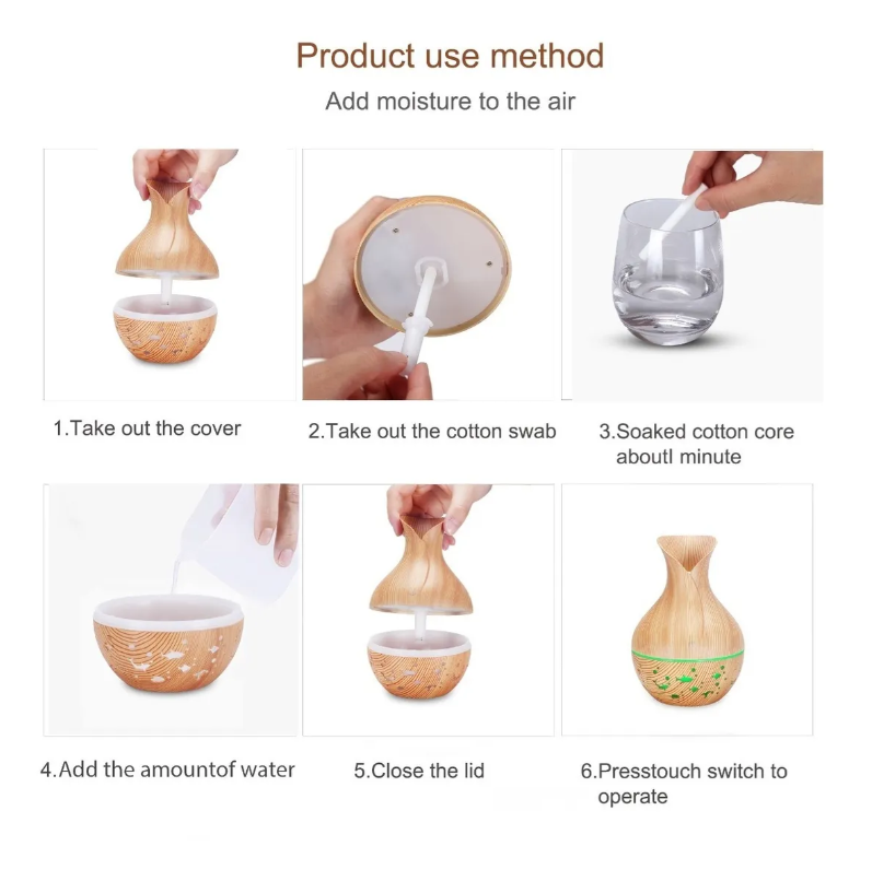 Humidificador Difusor de Aromaterapia