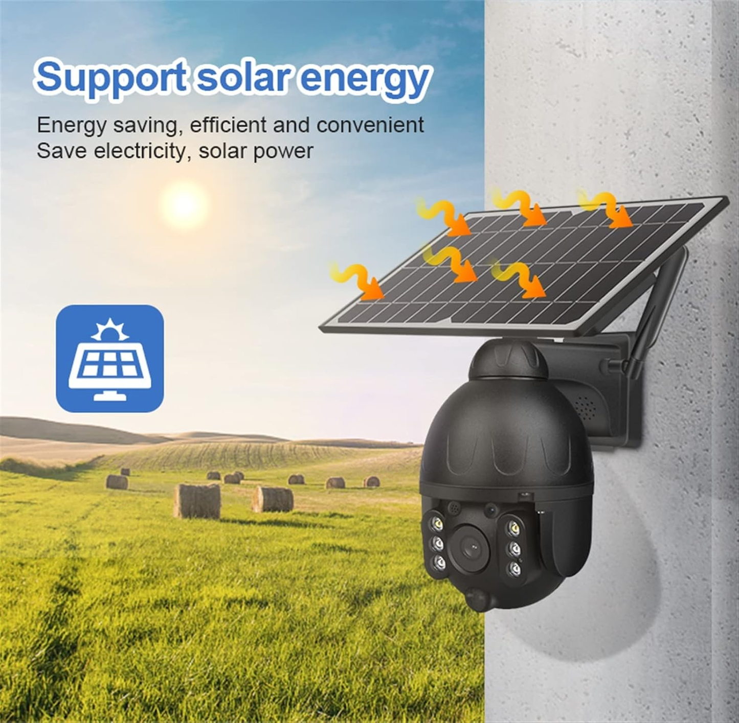 Cámara de Seguridad de Panel Solar