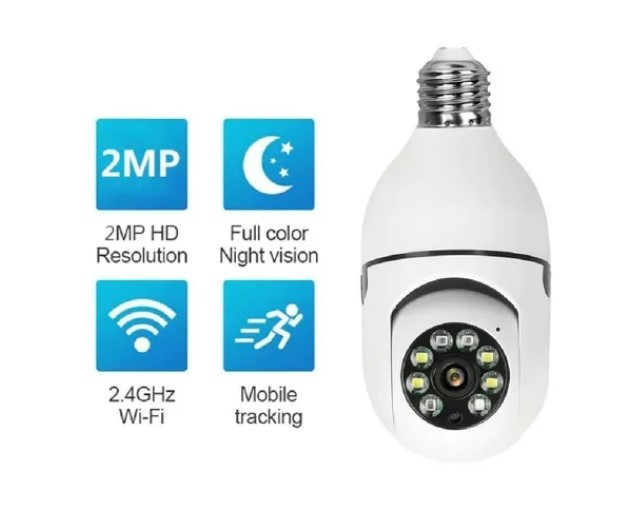 Camara Mini Bombilla Inteligente